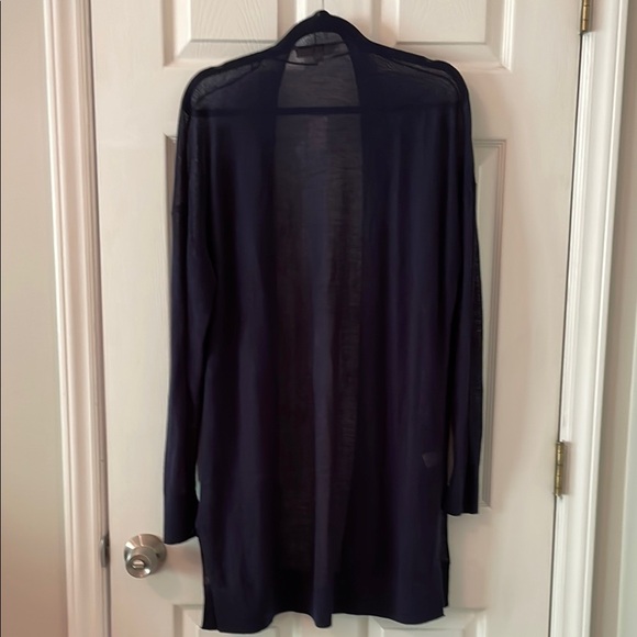 Navy Open Front Cardigan - Picture 3 of 3